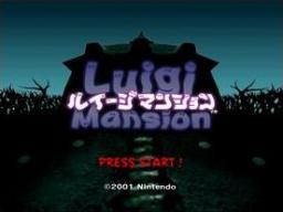 Luigi Mansion Title Screen